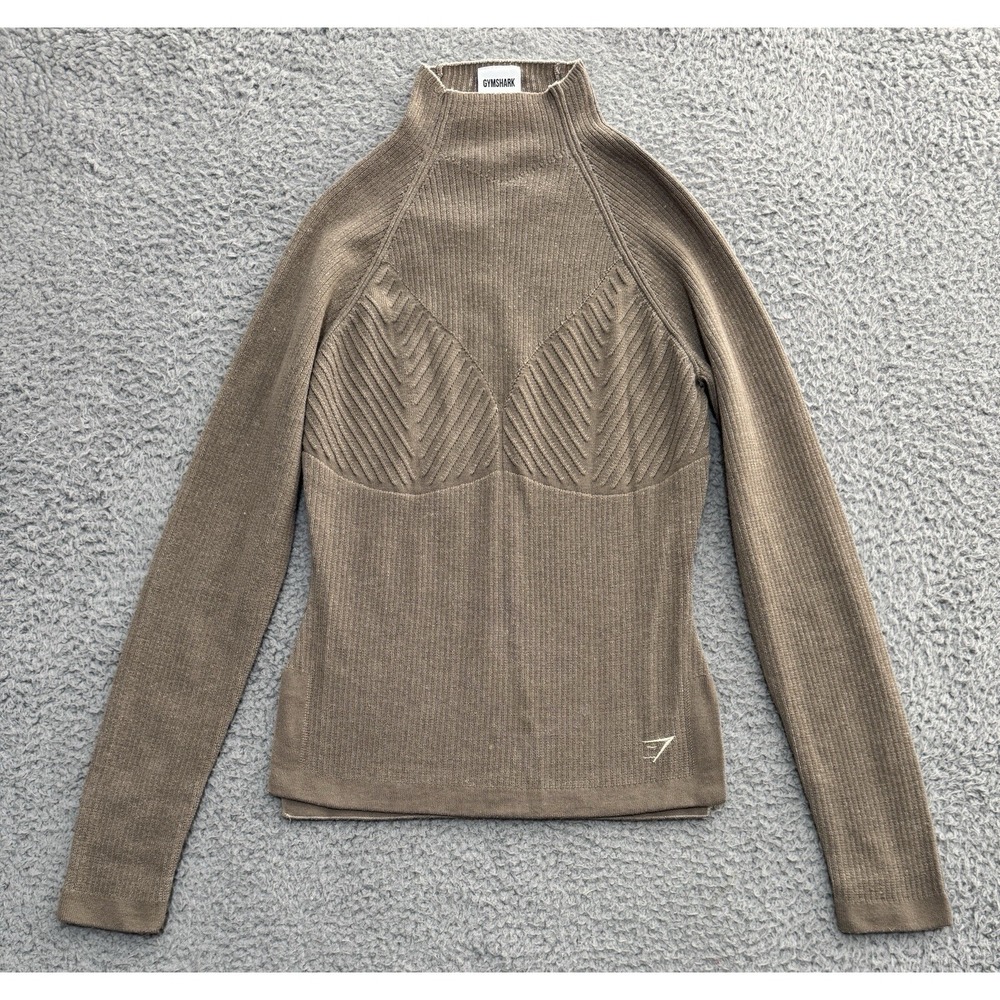 Gymshark Pause Knitwear Long Sleeve Shirt Top Womens Small See Desc**
